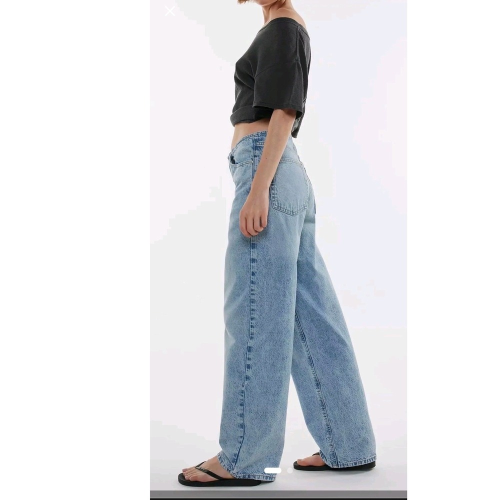 BDG Urban Outfitters Bella Baggy No-Waistband Jeans Light Wash Denim 30 NWT
